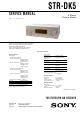 Sony STR-DK5 Service Manual
