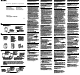 Sony SRS-A27 Operating Instructions
