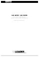 Leader LG 3219 Instruction Manual