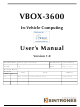 Sintrones VBOX-3600 User Manual