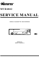 Memorex MVR4042 Service Manual