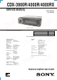 Sony CDX-3900R Service Manual