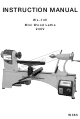 Hafco Woodmaster WL-14V Instruction Manual