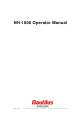 Nautilus NH-1800 Operator's Manual