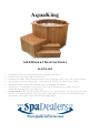 Polar Spas AquaKing Additional Instructions