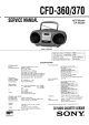 Sony CFD-370 Service Manual