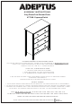 adeptus 77248 Espresso Finish Assembly Instructions Manual