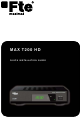 FTE Maximal MAX T200 HD Quick Installation Manual