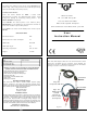 Techno Tools B501 User Instruction Manual