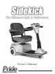 Pride Mobility Sidekick Owner's Manual