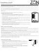 Zon ZMP-3 Installation Manual