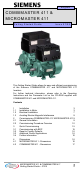 Siemens COMBIMASTER 411 Getting Started Manual