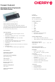 Cherry XS Trackball Keyboard Operation Instructions