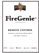 FPI FireGenie Installation & Operating Instructions Manual