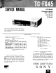 Sony TC-FX45 Service Manual