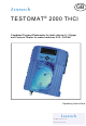 Lenntech TESTOMAT 2000 THCl Operating Instructions Manual