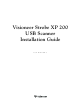 Visioneer Strobe XP 200 Installation Manual