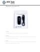 AGA Bluetooth Accessory Kit Installation Instructions