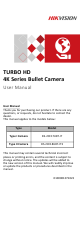 HIKVISION TURBO HD 4K Series User Manual