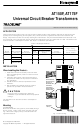 Honeywell TRADELINE AT150F Installation Instructions