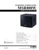 Yamaha MSR800W Service Manual