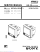 Sony KV-PF21M70 Service Manual