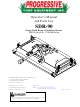 Progressive Turf Equipment SDR-90 Operators Manual And Parts Lists
