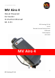 MV Heating MV Airo 4 Instruction Manual