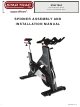 Star Trac SPINNER Assembly And Installation Manual