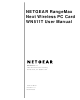 NETGEAR RangeMax WN511T User Manual