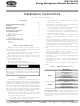 CARRIER AQUAFORCE 30XV140-500 INSTALLATION INSTRUCTIONS MANUAL Pdf
