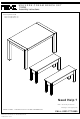 Next MALVERN CREAM BENCH SET Assembly Instructions Manual
