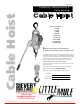 Sievert Crane & Hoist Little Mule 105SB Operating, Maintenance & Parts Manual
