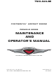 Continental Motors TSIO-520-BE Maintenance And Operator's Manual