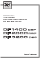 Park DF3200 DSP Owner's Manual