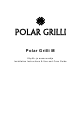 Polar Grilli M Installation Instructions  Use And Care Manual