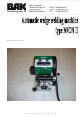 BAK Thermoplastic Welding Technology MION II Operating Manual