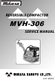 Mikasa Sangyo Mvh-306 Service Manual
