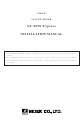 Nidek Medical SE-9090 Express Installation Manual
