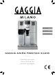 GAGGIA ANIMA SERVICE MANUAL Pdf Download | ManualsLib