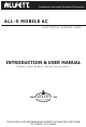 Allfett ALL-5 Mobile AC User Manual