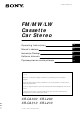 Sony XR-CA300 Operating Instructions Manual