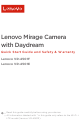 Lenovo Mirage Camera VR-4501F Quick Start Manual
