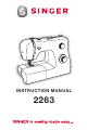 Singer 2263 Instruction Manual