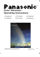 Panasonic CT-20SX10 Operating Instructions Manual