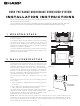 Sharp OVER THE RANGE MICROWAVE OVEN/HOOD SYSTEM Installation Instructions Manual