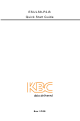 KBC ESULS8-P2-B Quick Start Manual
