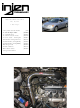 injen technology SP1567 Installation Instructions