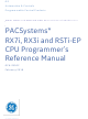 GE PACSystems RX7i Cpu Programmer's Reference Manual