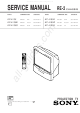 Sony KP-41S5 Service Manual